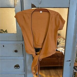 Organic Basics Ripped Wrap Top